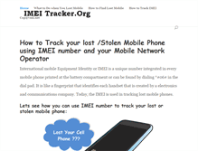 Tablet Screenshot of imeitracker.org